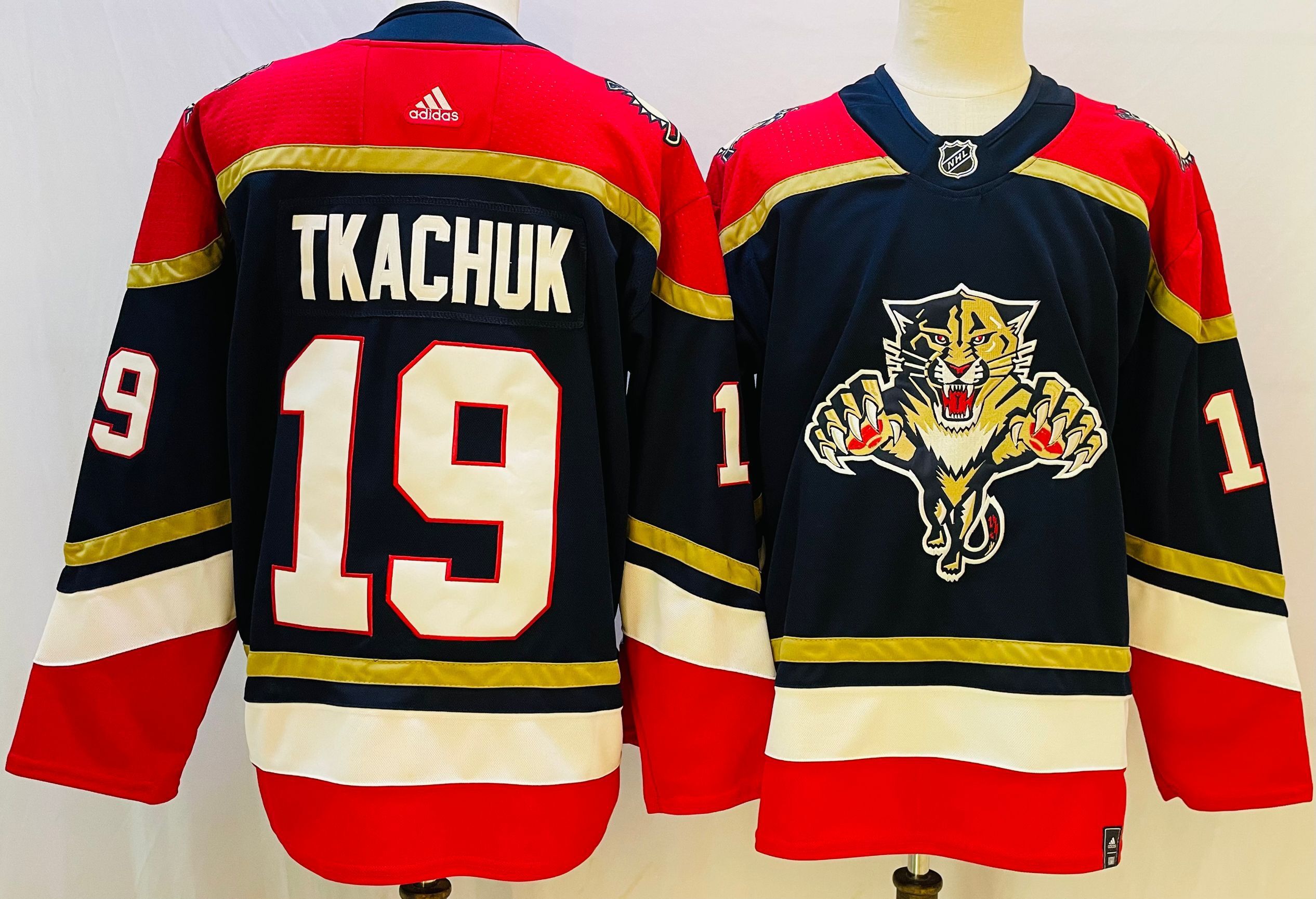 Men Florida Panthers #19 Tkachuk Blue red Throwback 2022 Adidas NHL Jersey->minnesota wild->NHL Jersey